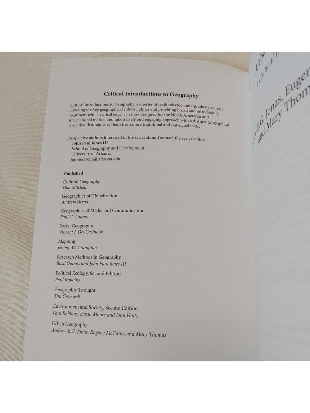 Urban Geography A Critical Introduction Text Book - Picture 3 of 3
